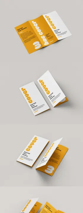 三折页logo样机模板展示