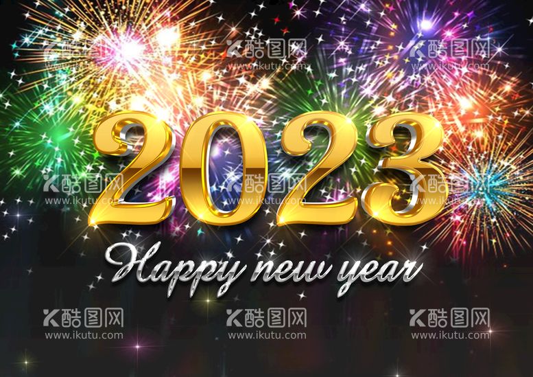 编号：48011011161858055724【酷图网】源文件下载-炫酷2023艺术立体字新年海报