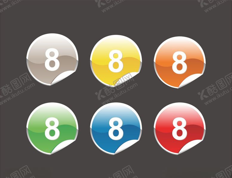 编号：30869109262322086967【酷图网】源文件下载-矢量便签标签