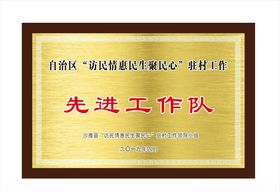 先进工作队奖牌