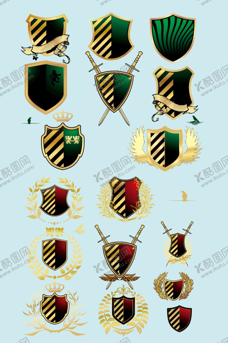 编号：76945109191433046291【酷图网】源文件下载-欧式渐变高档花纹标签