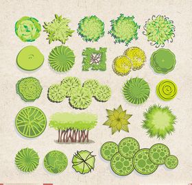 矢量动物矢量植物插画手绘
