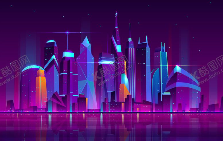 编号：47683909291640525701【酷图网】源文件下载-霓虹城市
