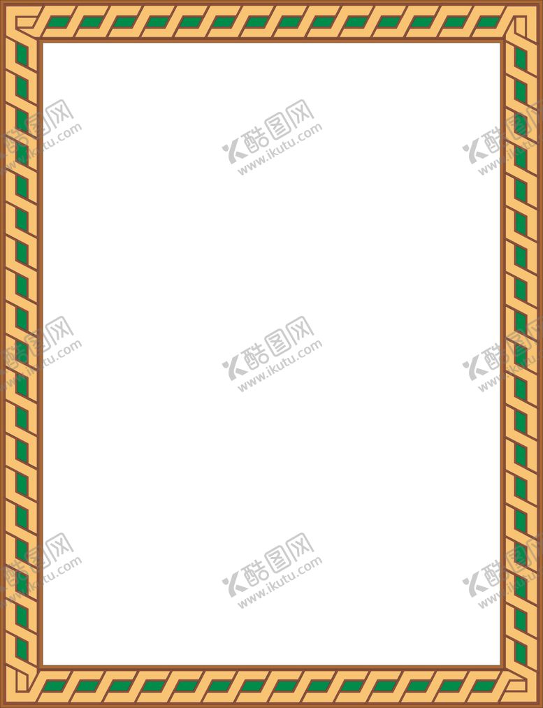 编号：33541704170111349376【酷图网】源文件下载-简约花纹边框