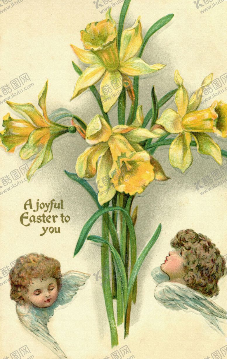 编号：11300110011747197020【酷图网】源文件下载-花束天使油画