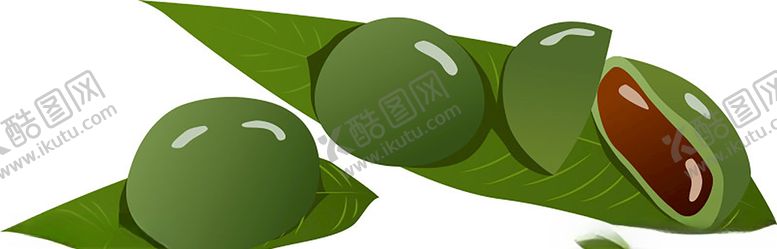 编号：61372506240208546243【酷图网】源文件下载-手绘青团插画图片