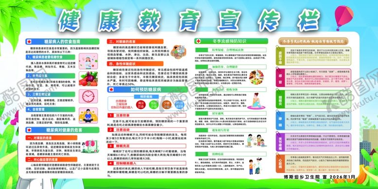 编号：31582904020823171722【酷图网】源文件下载-糖尿病健康教育宣传栏