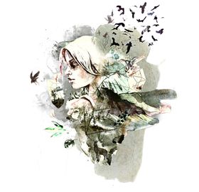 水彩绘画梦幻图案