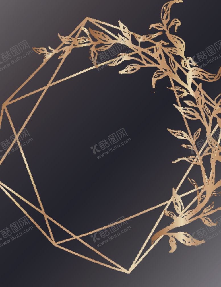 编号：47910509241654217138【酷图网】源文件下载-欧式奢华暗金色图案背景