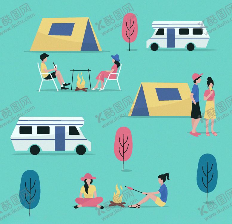 编号：18871310011743492784【酷图网】源文件下载-露营