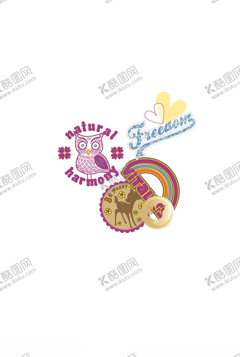编号：41391307060538599650【酷图网】源文件下载-动物印花