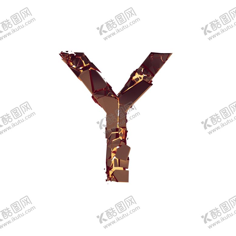 编号：90465810270344545232【酷图网】源文件下载-3D破碎立体字母