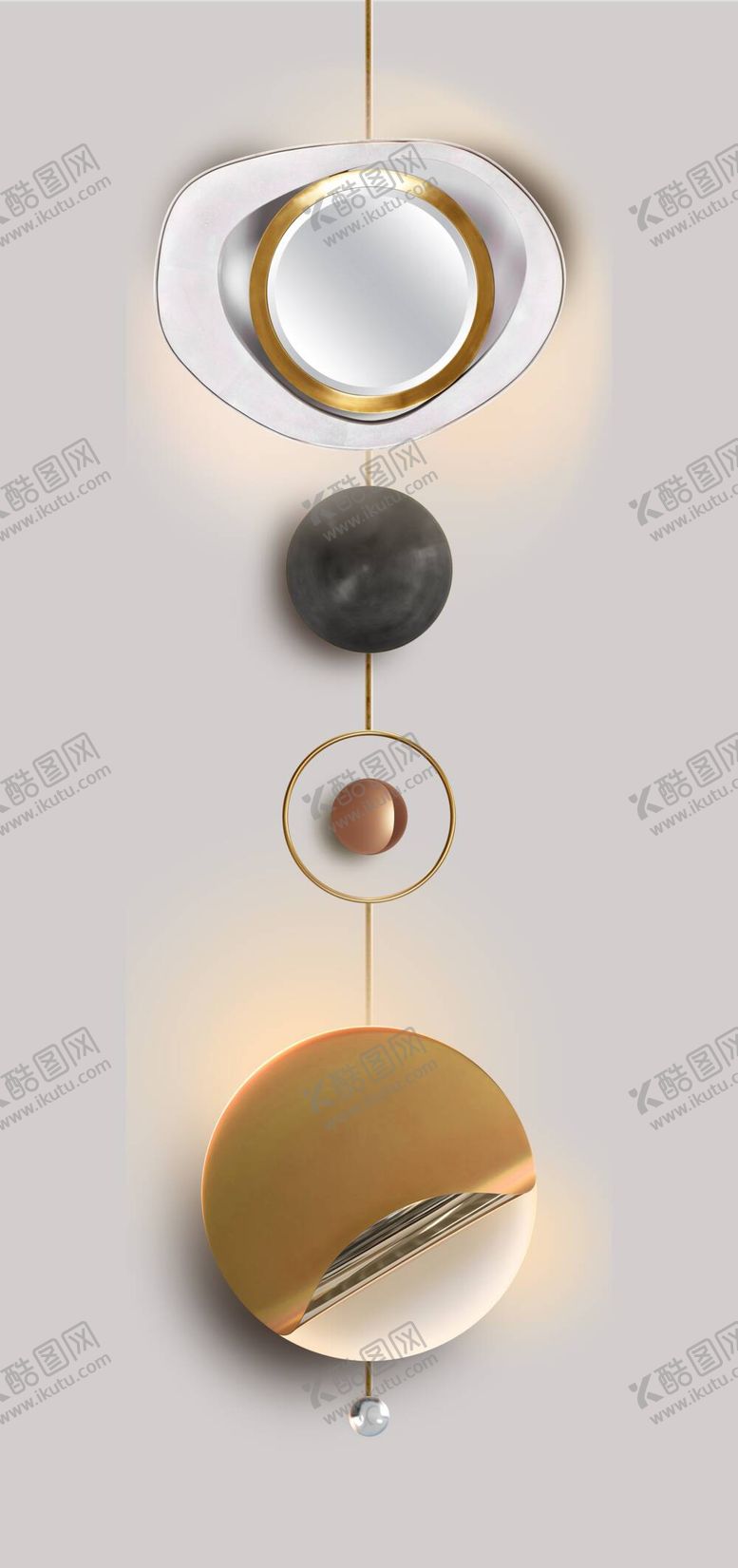 编号：83792010082129536450【酷图网】源文件下载-抽象几何图形装饰画