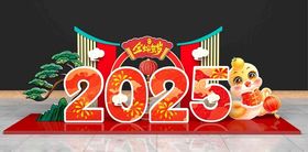 2025蛇年卡通拍照美陈