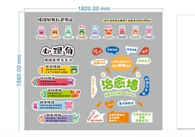 心理角情绪管理治愈墙