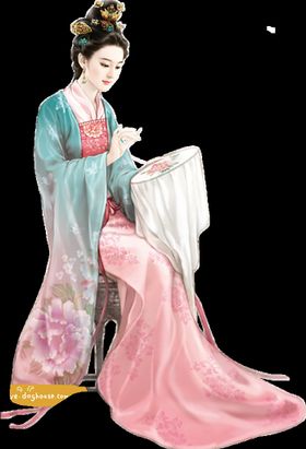 古装帅哥美女插画图片唯国潮手绘动漫