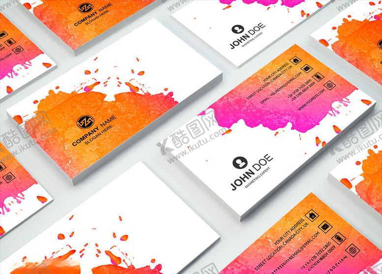 编号：83452909210805235483【酷图网】源文件下载-矢量名片模板