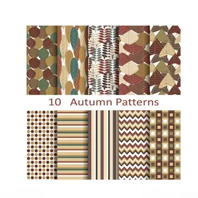 10款秋季图案设计素材