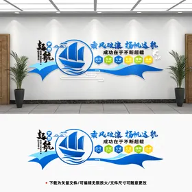 企业文化墙画公司历程简介展板