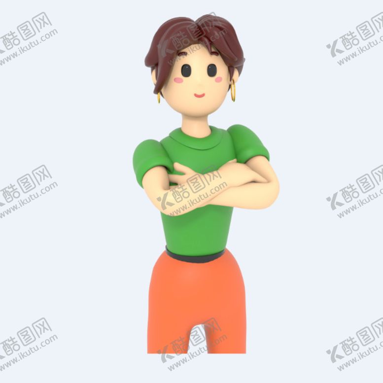 编号：48339802022009501535【酷图网】源文件下载-C4D模型 卡通人 
