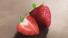 清新水果草莓插画