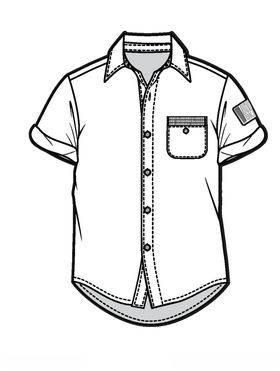 服装款式陈列西V领