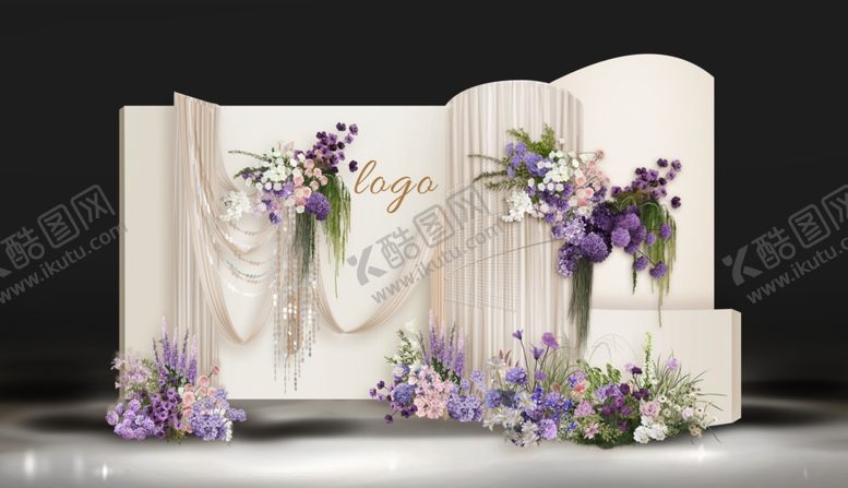 编号：96025710070200234605【酷图网】源文件下载-香槟色婚礼粉紫色婚礼效果图