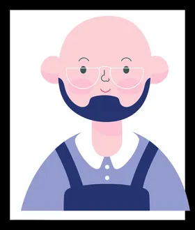 手绘男人男孩卡通卡通动画