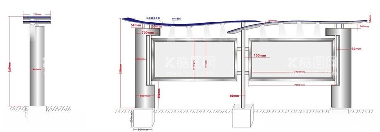 编号：25359812130928046424【酷图网】源文件下载-不锈钢宣传栏