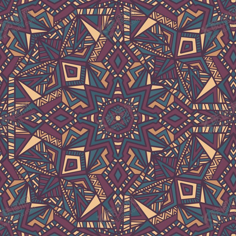 编号：72896910131048363334【酷图网】源文件下载-古典多彩底纹