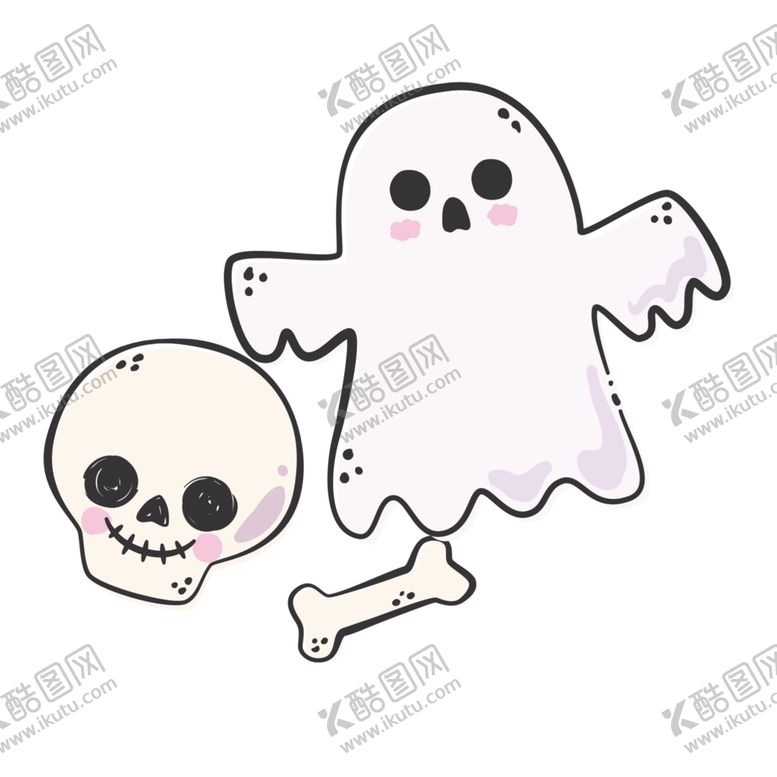 编号：68774906160326349762【酷图网】源文件下载-白色吓人幽灵