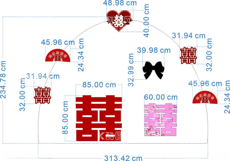 编号：39654101262309566094【酷图网】源文件下载-婚庆拱门装饰