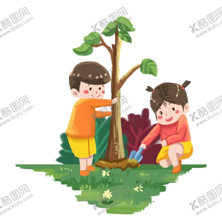 编号：23046311271652537117【酷图网】源文件下载-卡通植树节