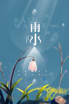 雨水海报活动节气