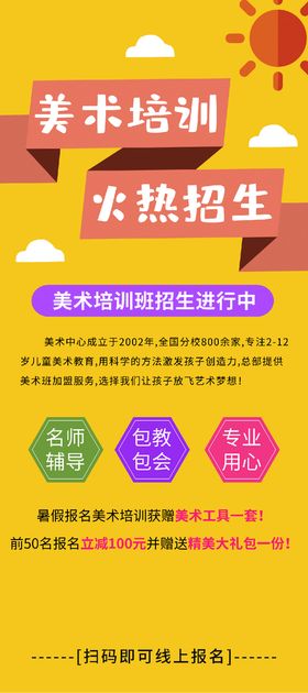 编号：02861909231430108756【酷图网】源文件下载-艺考培训美术展架