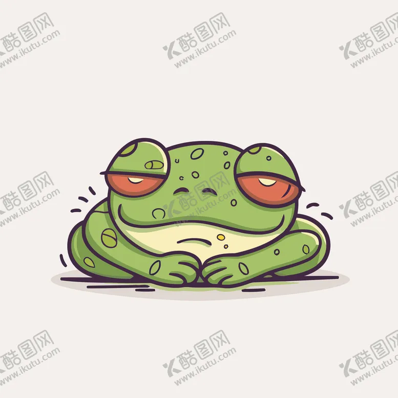 编号：29510902051017208821【酷图网】源文件下载-有趣青蛙卡通儿童插画