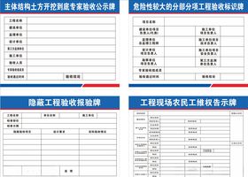工地公示牌制度牌