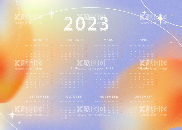 编号：29960712132359071139【酷图网】源文件下载-2023日历