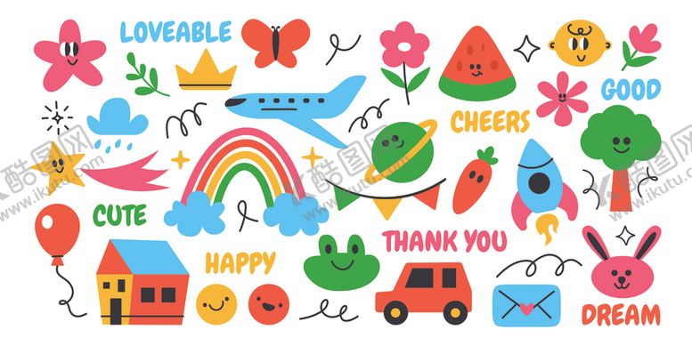 编号：20411210280431027973【酷图网】源文件下载-儿童元素插图