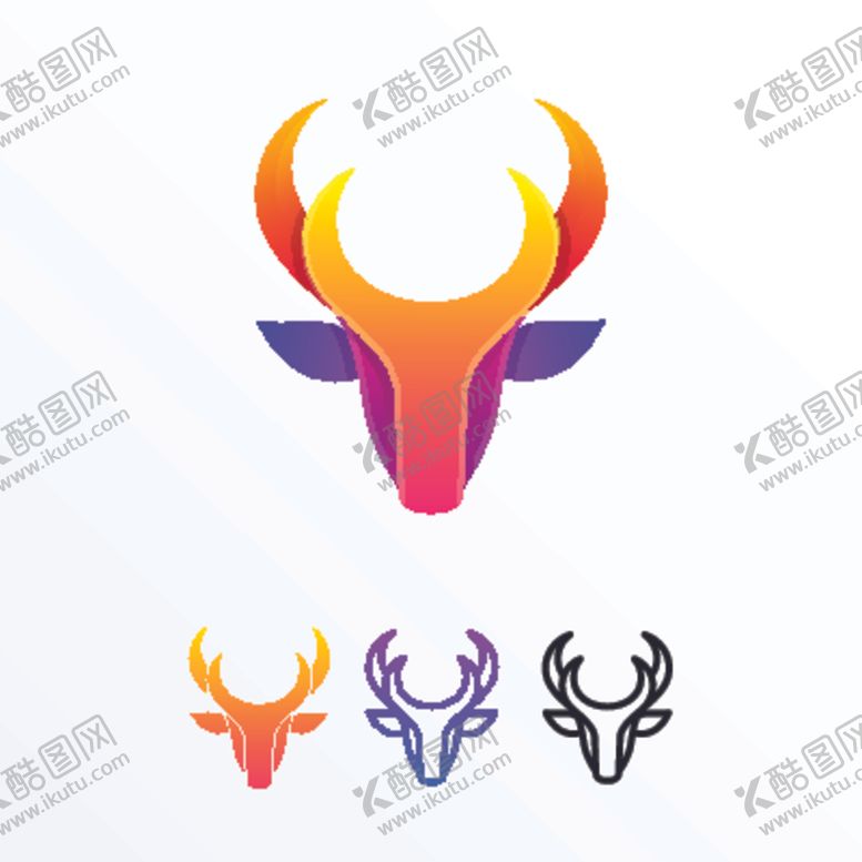 编号：27010607070017163901【酷图网】源文件下载-牛头标志