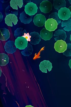 国画荷花