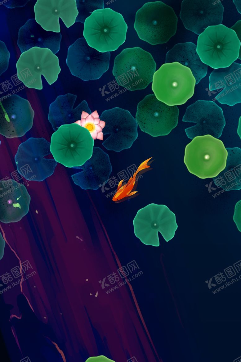 编号：12073705041243012661【酷图网】源文件下载-国画荷花