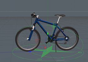 C4D模型自行车