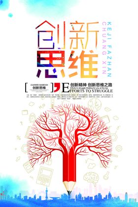 创新思维企业文化宣传海报素材