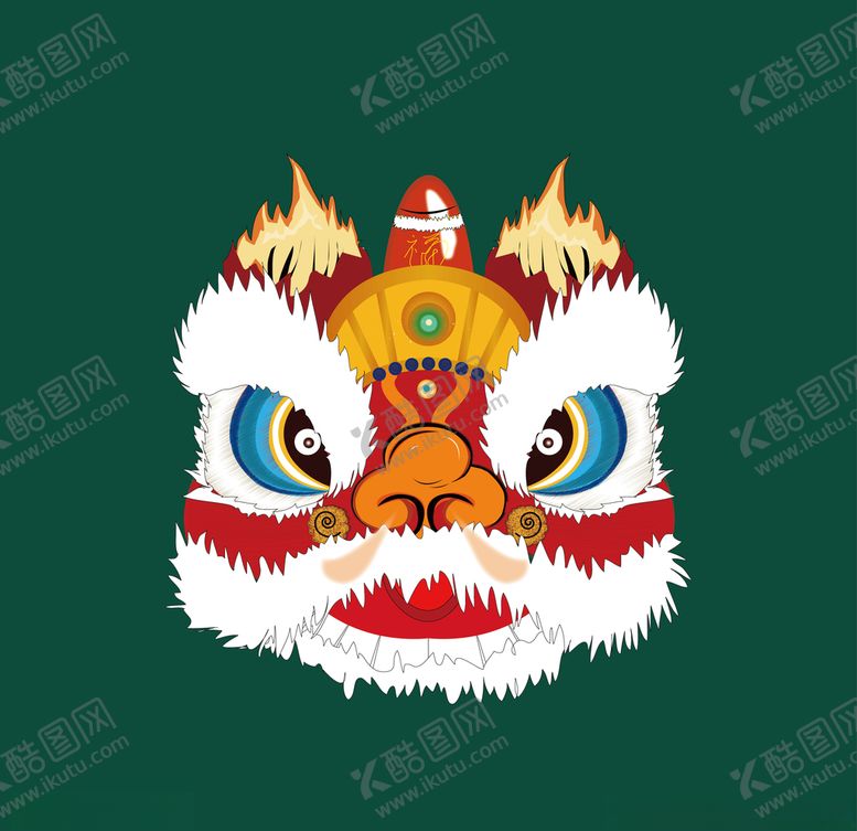 编号：24604207081502152549【酷图网】源文件下载-醒狮矢量图
