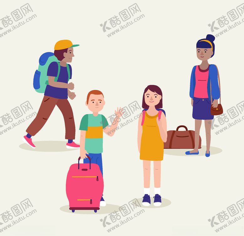 编号：62254110220646594677【酷图网】源文件下载-旅客游客