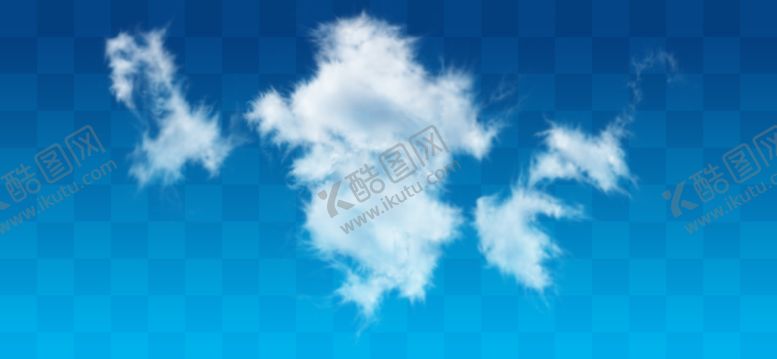 编号：43685110180224573543【酷图网】源文件下载-蓝色天空云朵背景图案