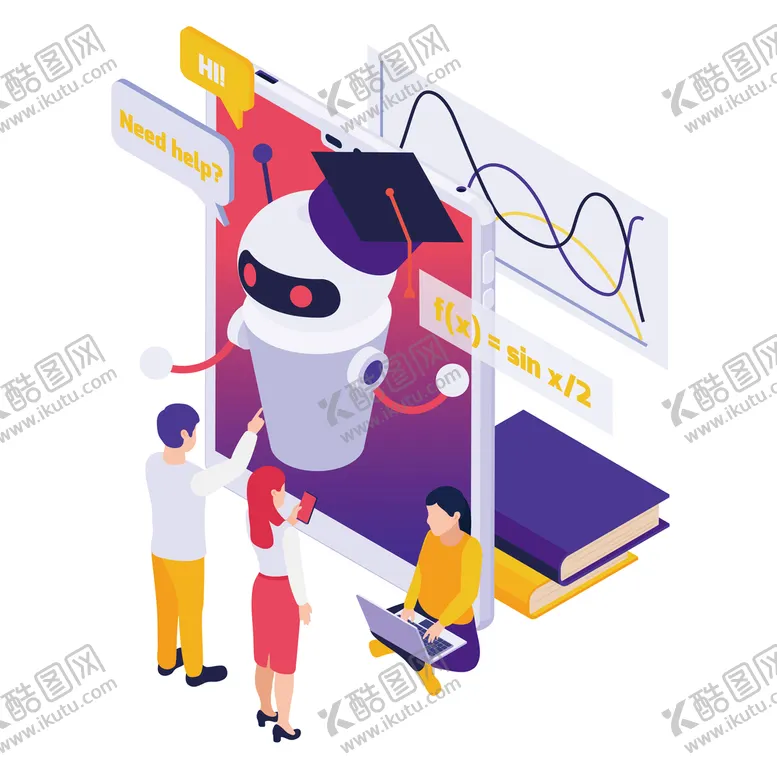 编号：28395409150831575148【酷图网】源文件下载-AI人工智能机器人3D素材科技