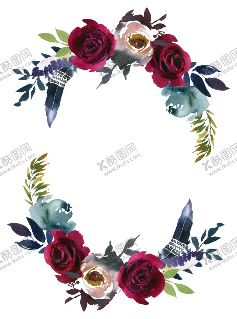 编号：86979701180102312993【酷图网】源文件下载-水彩花卉 