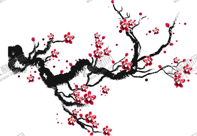 编号：55174107121400047534【酷图网】源文件下载-中国风水墨梅